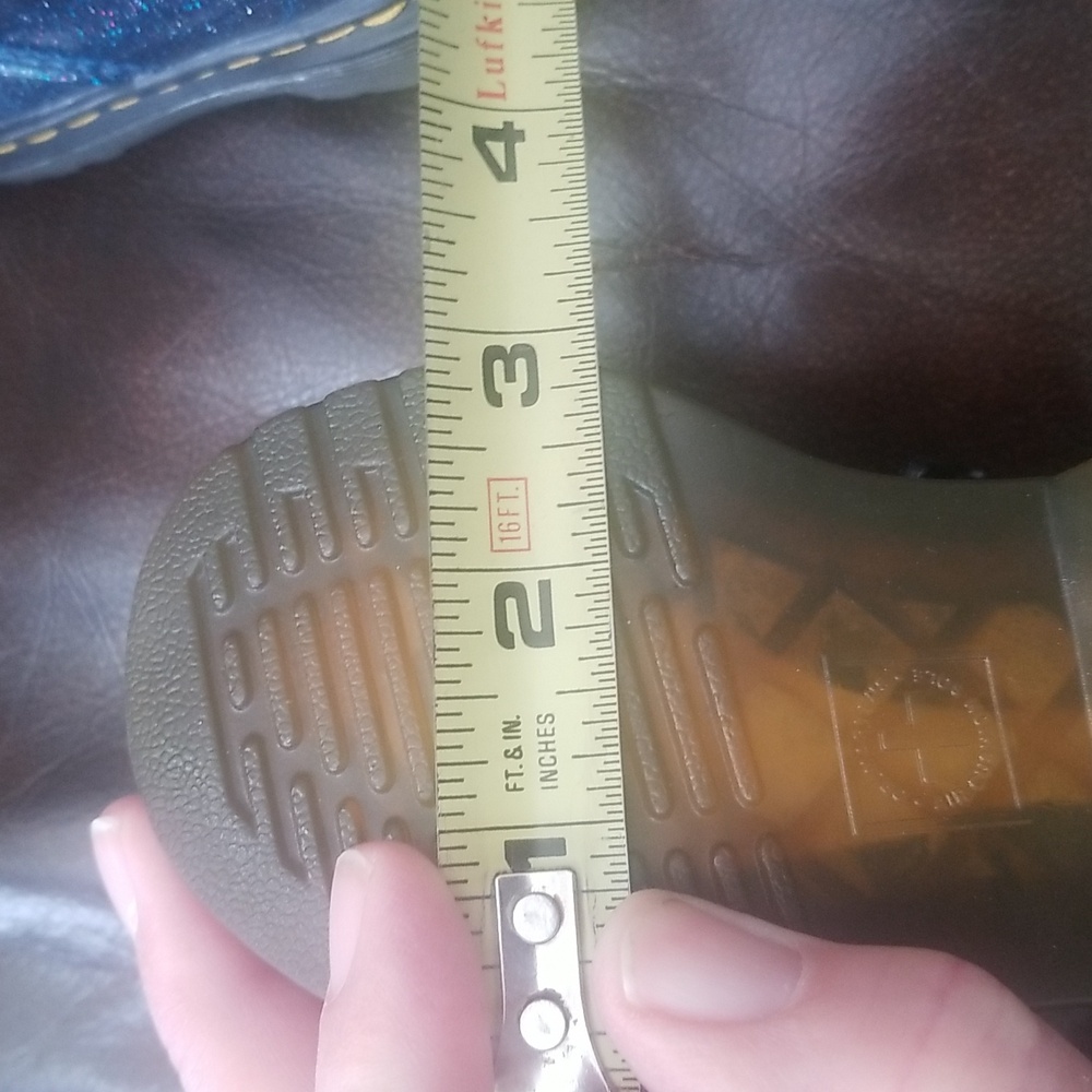 Dr Martens 1460 Blue Cosmic Glitter Boots - Picture 10 of 15